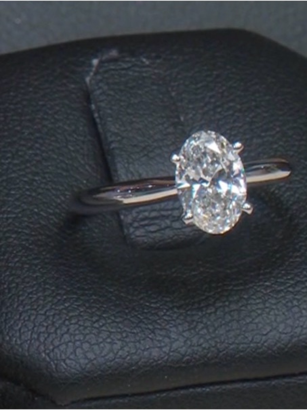 Certified Oval White Lab-Grown Diamond